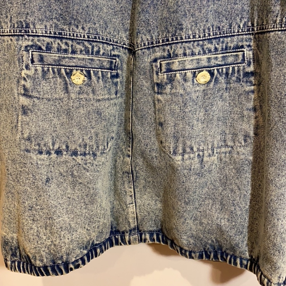 Vintage 90s Western Denim Work-coat Jeans Coat Jacket - Picture 7 of 14